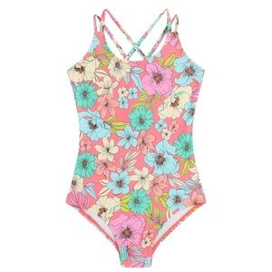 Kanu Surf Beach Sport Criss-Cross One Piece Swimsuit.